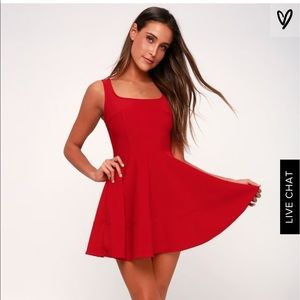 Lulus home before daylight red dress
